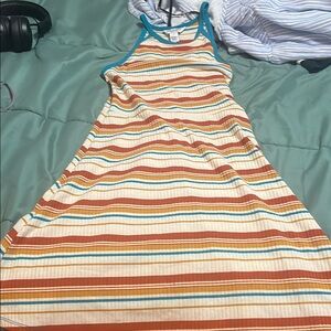 Striped Sleeveless Dress